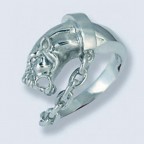 Кольцо с головой пантеры 837