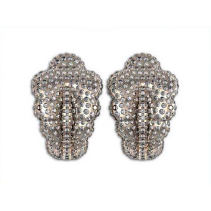 Серьги Листья Os 1155