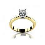 Кольцо двухцветное с крупным камнем Os 2722