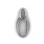 Подвеска с дорожками камней Os 1057