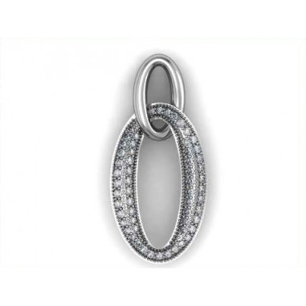 Подвеска с дорожками камней Os 1057