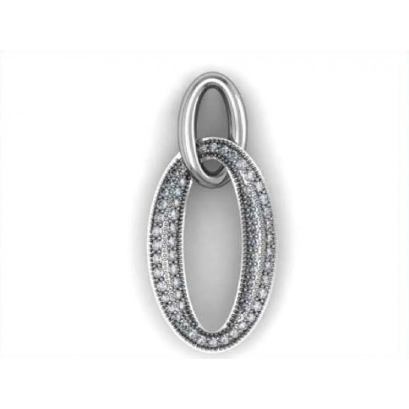 Подвеска с дорожками камней Os 1057