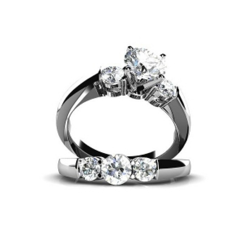 Кольцо двойное с крупными камнями Os 2674