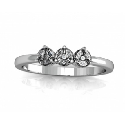 Кольцо с дорожкой камней Os 2589