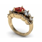 Кольцо с камнями Os 7091