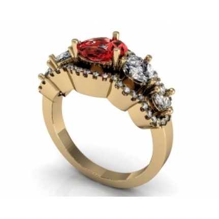 Кольцо с камнями Os 7091