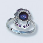 Кольцо с камнями 513