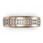 Кольцо с дорожками камней Os 2027