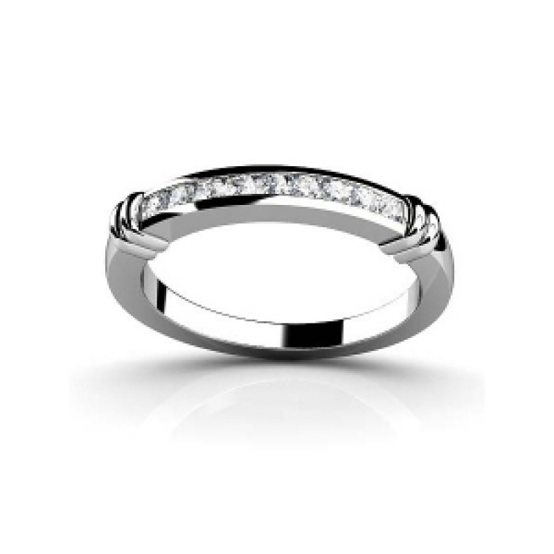 Обручальное кольцо с дорожкой камней Os 2163