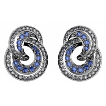 Серьги с дорожками камней Os 1645