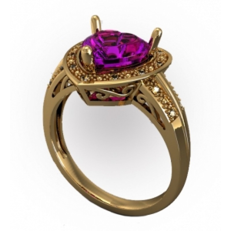 Кольцо Сердце Os 7197