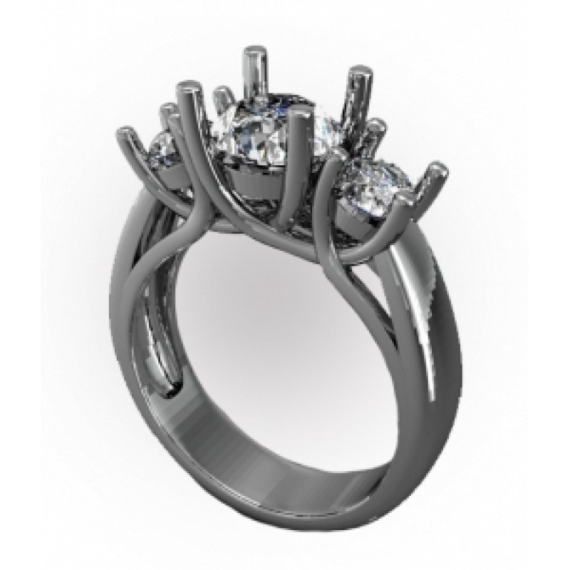 Кольцо с крупными камнями Os 2639