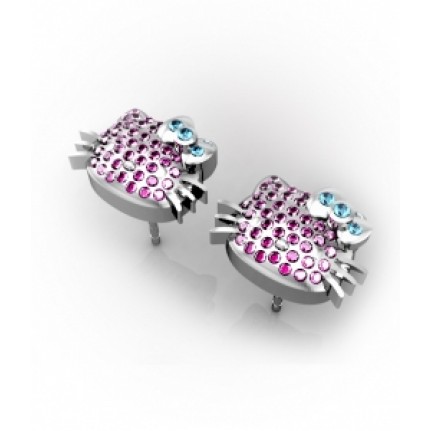 Серьги - пусеты Хелло Китти Os 4080