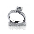 Кольцо двойное с крупным камнем и дорожками камней Os 2680