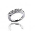 Помолвочное кольцо с дорожкой камней Os 2184