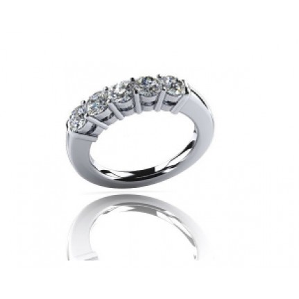 Помолвочное кольцо с дорожкой камней Os 2184