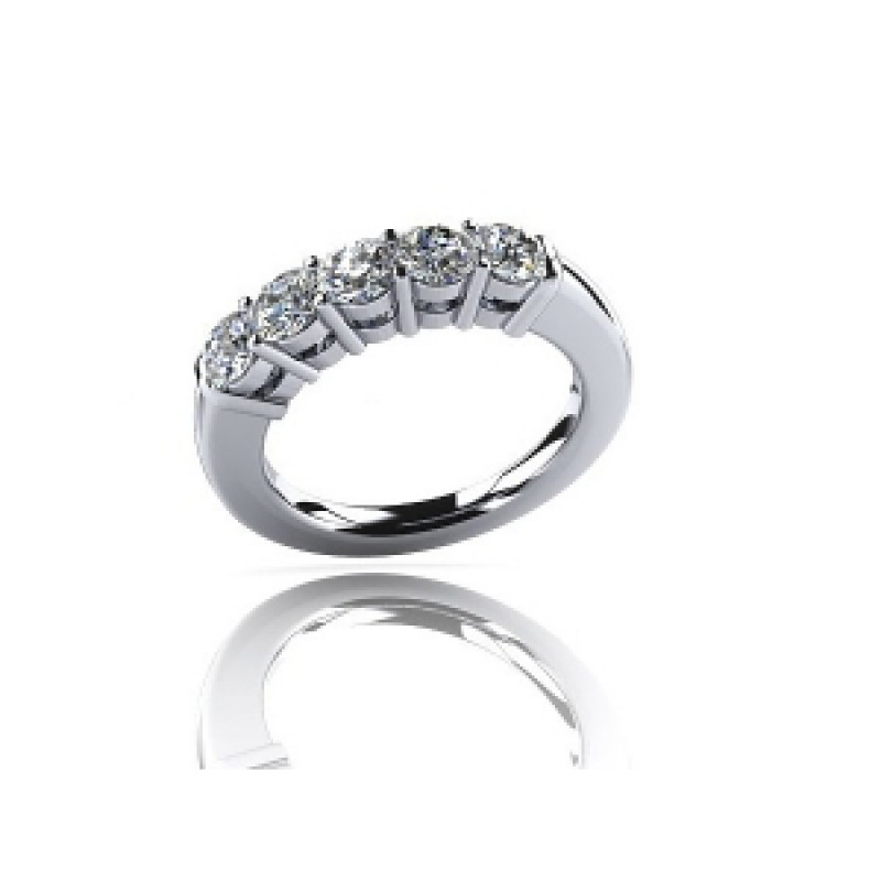 Помолвочное кольцо с дорожкой камней Os 2184
