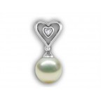 Подвеска Сердце с жемчугом Os 5107