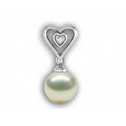 Подвеска Сердце с жемчугом Os 5107