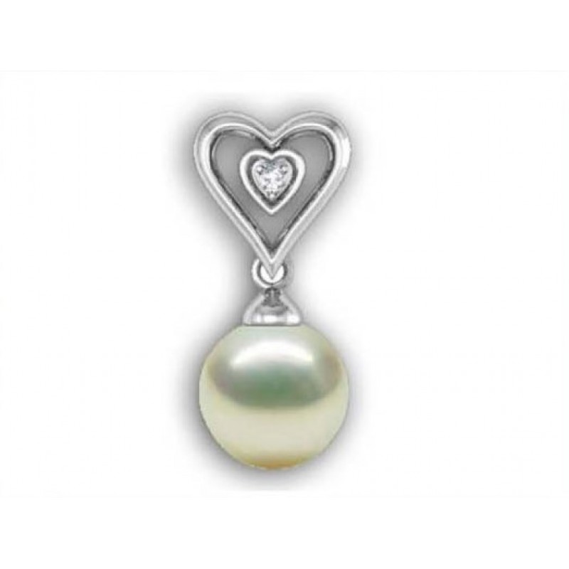 Подвеска Сердце с жемчугом Os 5107