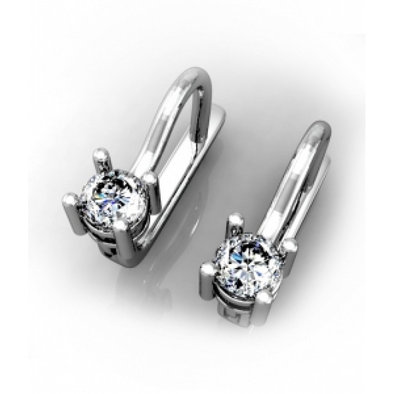 Серьгис крупным камнем Os 4082