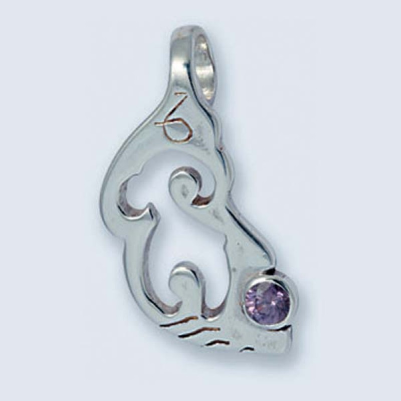 Подвеска с камнем (козерог) П-434