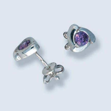 Пусеты с камнями С-556