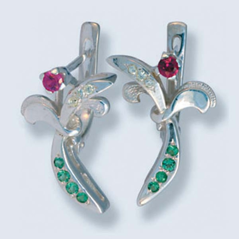 Серьги с камнями С-047