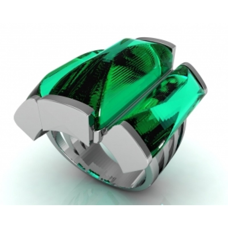 Кольцо с крупными камнями Os 7172