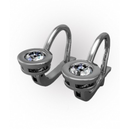 Серьги с крупным камнем Os 4063