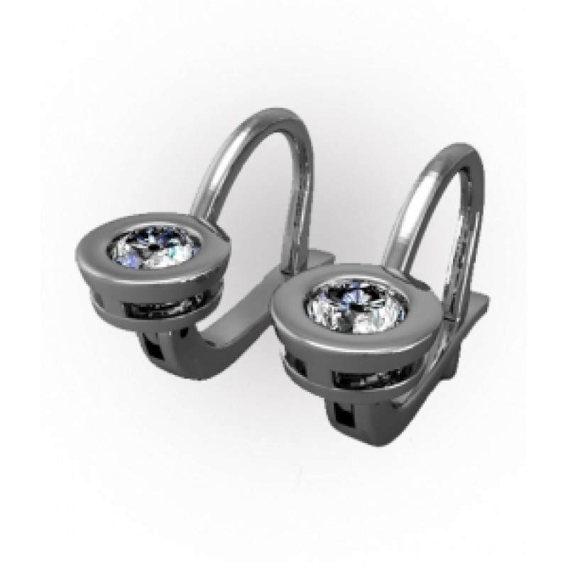 Серьги с крупным камнем Os 4063