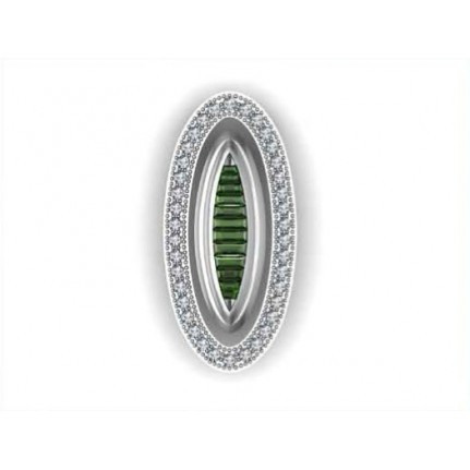 Подвеска с дорожками камней Os 1067