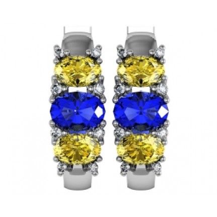 Серьги с крупными камнями Os 1565