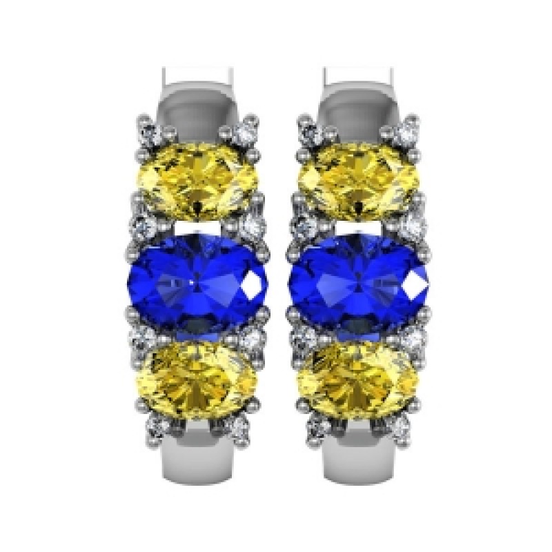 Серьги с крупными камнями Os 1565