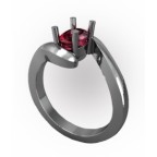 Кольцо с крупным камнем Os 2645