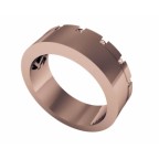 Кольцо с дорожкой камней Os 2094