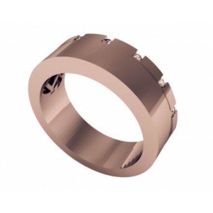 Кольцо с дорожкой камней Os 2094