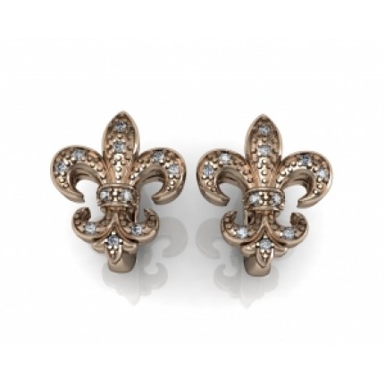 Серьги Королевская лилия Os 4058