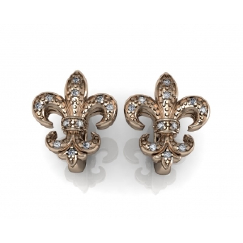 Серьги Королевская лилия Os 4058