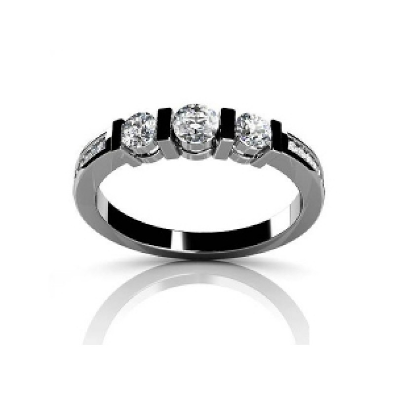 Кольцо с дорожкой камней Os 2575