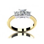 Кольцо двухцветное с крупными камнями Os 2710