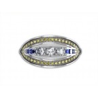 Кольцо с дорожками камней Os 1020