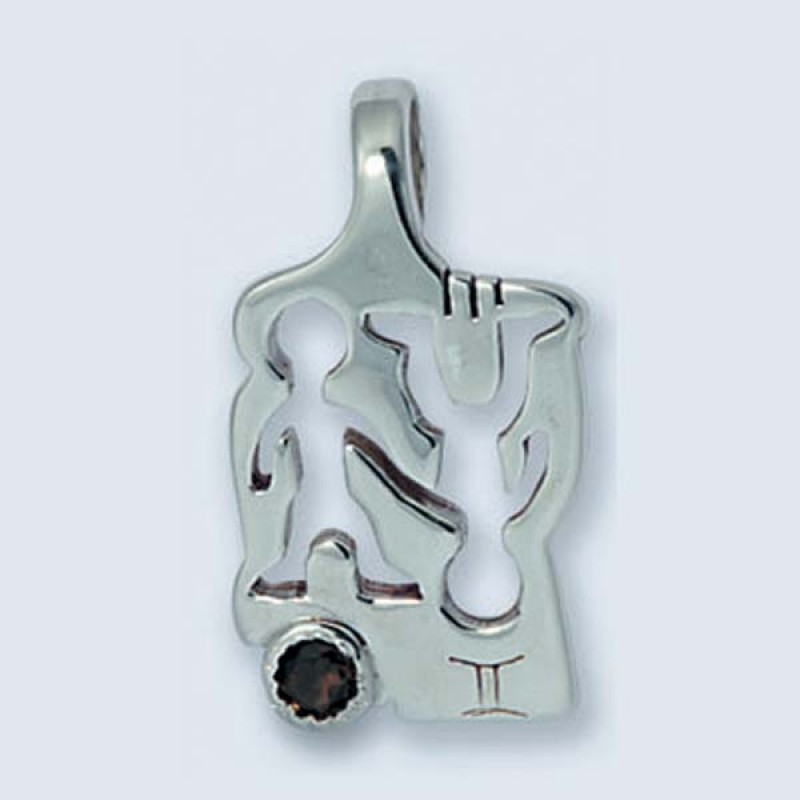 Подвеска с камнем (близнецы) П-425