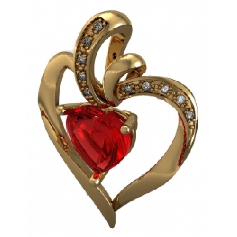 Подвеска Сердце Os 5124