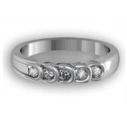 Кольцо с дорожкой камней Os 2002
