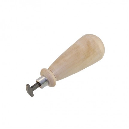 Давчик полукруглый на деревянной ручке