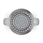 Кольцо с дорожками камней Os 1200