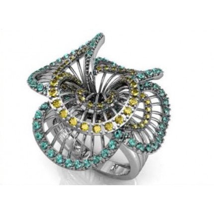 Кольцо Цветок Os 7000