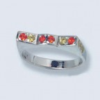 Кольцо с камнями 1232