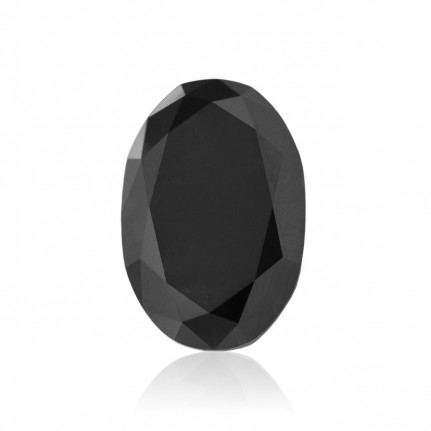Бриллиант черный овал- 7х5мм